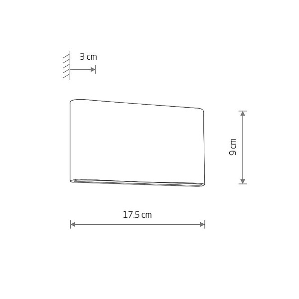 Светильник уличный Nowodvorski Semi M Led 2x5W 3000K 500Lm IP54 Bk (11364), 100024460