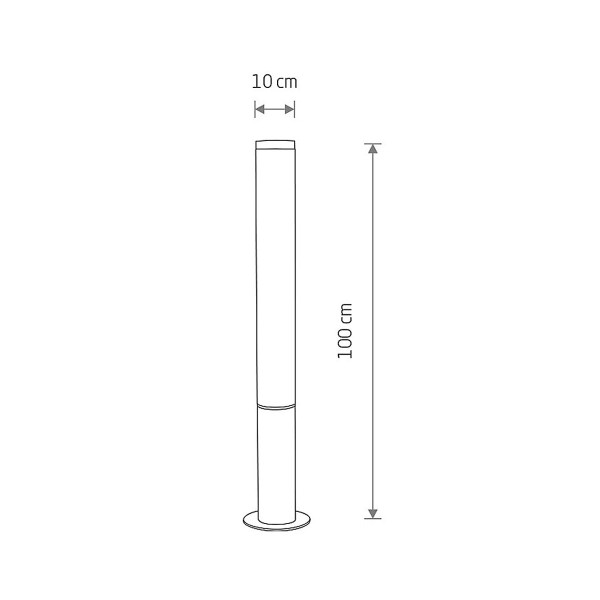 Светильник уличный Nowodvorski Mia M Led 1x30W 3000K 2500Lm IP54 Bk (11374), 100024464