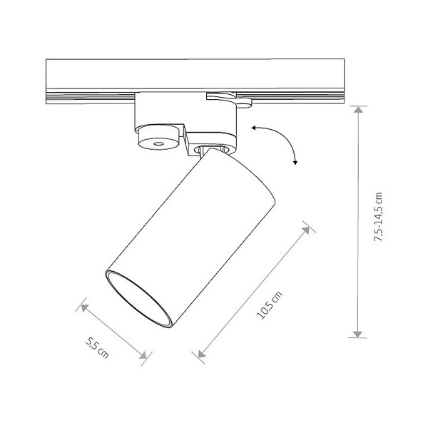 Світильник Nowodvorski Profile Mono GU10 10W IP20 Brass (7583) , 100023057