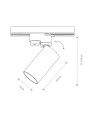 Світильник Nowodvorski Profile Mono GU10 10W IP20 Wh (7584) , 100023058