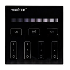 Панель управления Mi-light WW/W беспроводная 4 зоны 2.4G Black (BL1-B)