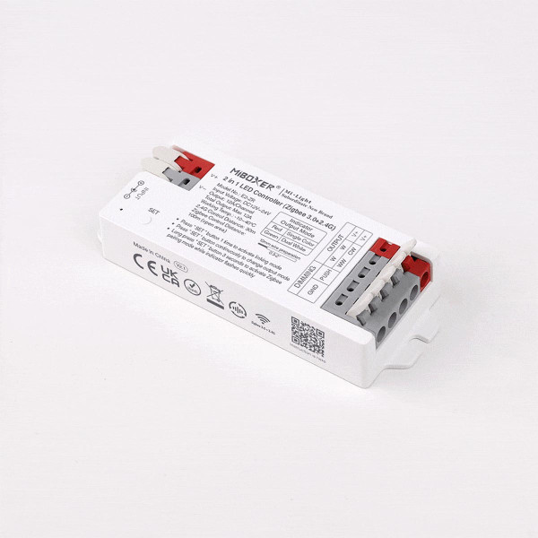 Контроллер Mi-light tunable white W+CCT 2 в 1 12А DC12/24V 2,4G ZigBee +RF (E2-ZR), 100024037
