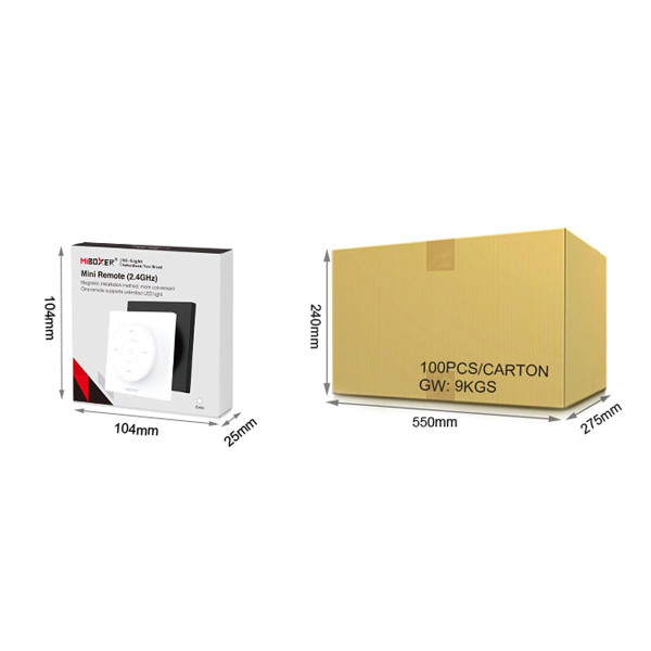 Панель керування Mi-light бездротова 1 зона 2.4G White (K2) , 100024028