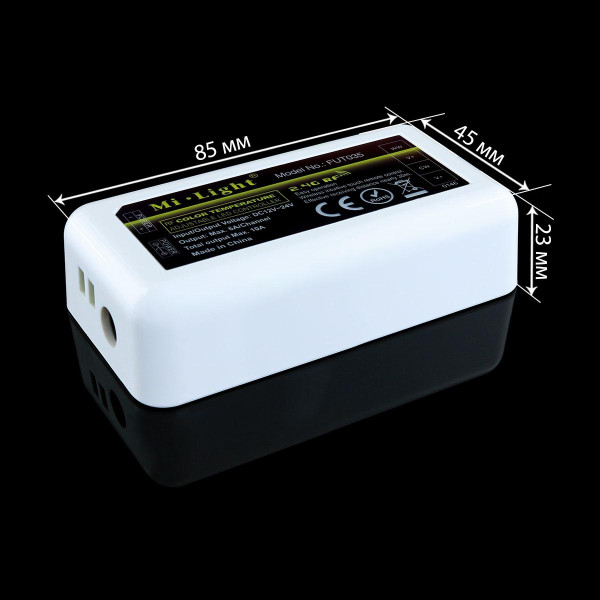 Контролер Mi-light 4-х зонний W/CCT 10А -2,4G RF Wi-Fi 2канали FUT035 (ML035-ССT) , 100014050