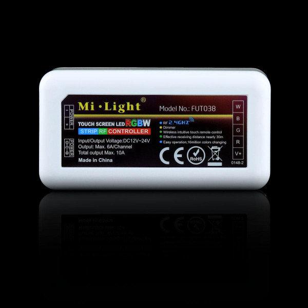Контроллер Mi-light RGBW 10А -2,4G RF Wi-Fi 4канала FUT038 (ML038-RGB), 100014056