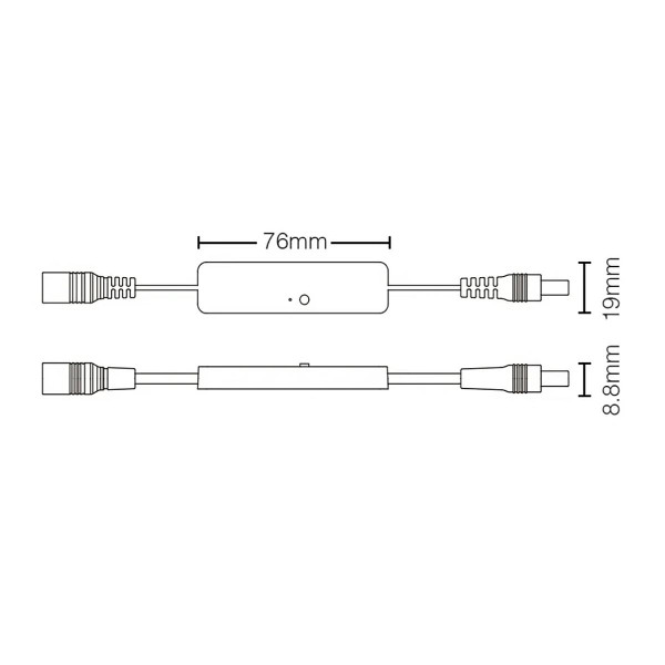 Контроллер Mi-light Диммер Single White 6А 2,4G DC12/24V (MLR1), 100024043