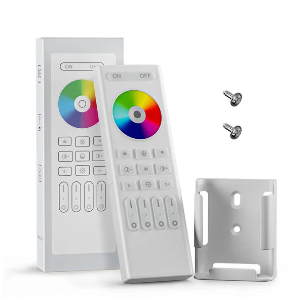 Пульт д/у Mi-light DIM+RGB+CCT 2,4G Touch 4-х зонный RF White (RL03-RF), 100024039