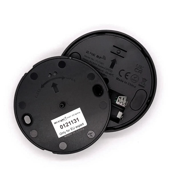 Панель керування Mi-light Single White бездротова кругла 1 зона 2.4G Black (RL087-B) , 100024029