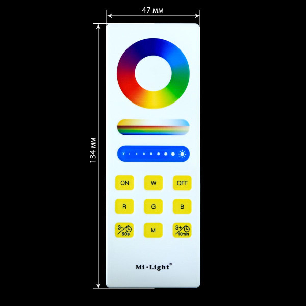 Пульт д/у Mi-light RGB/CCT 2,4G Touch 1 зонный FUT088 (RL088), 100014070