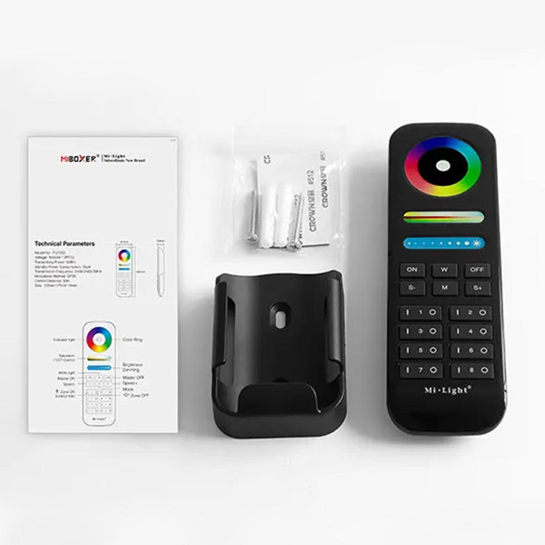 Пульт д/у Mi-light W/WW/RGB/RGBW/CCT 2,4G Touch 8 зон FUT089-B (RL089-B), 100022631