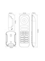 Пульт д/у Mi-light W/WW/RGB/RGBW/CCT 2,4G Touch 8 зон FUT089-B (RL089-B), 100022631