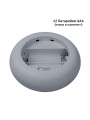 Пульт д/у Mi-light настенный, RGB+CCT, Grey, 1 зона (S2-G), 100022684