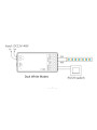 Контроллер Mi-light 2 в 1 Single White/CCT 2.4GHz (TK LC2-RF), 100023399