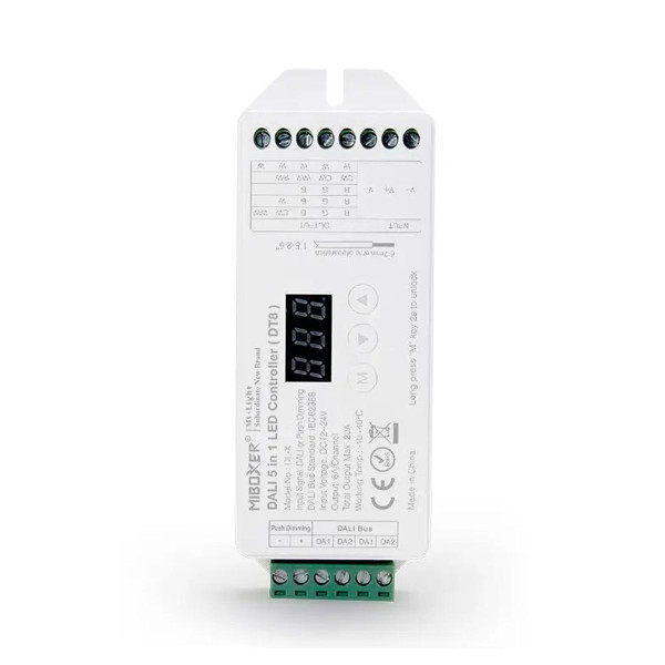 Контроллер Mi-light DALI (RGB+CCT 5 в1) White/CCT/RGB/RGBW/RGB+CCT, 6A, DL-X (TK-DL-X), 100022651