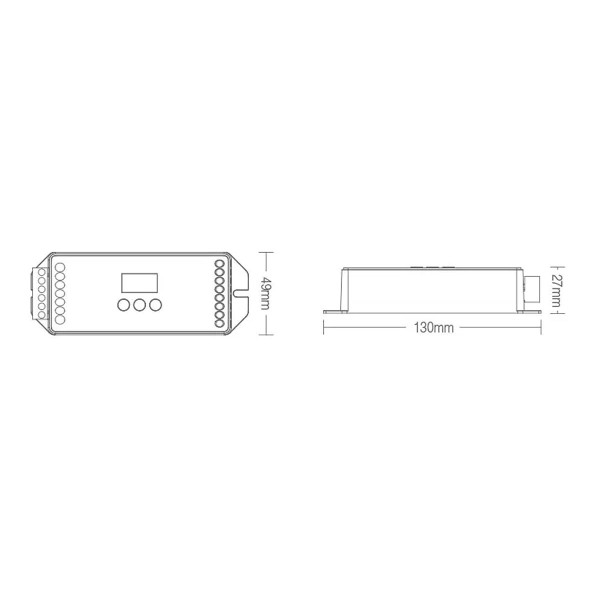 Контроллер Mi-light DALI (RGB+CCT 5 в1) White/CCT/RGB/RGBW/RGB+CCT, 6A, DL-X (TK-DL-X), 100022651