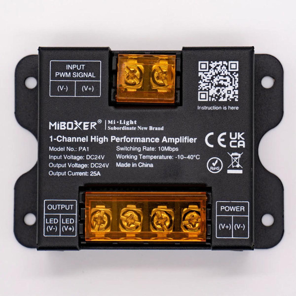 Усилитель Mi-light RGB/RGBW 25A 1- канальный 24V (TK-PA1), 100024048