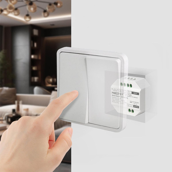 Контроллер реле Mi-light беспроводное управление Wi-Fi + RF2 10А 2.4G 220v (TK-WL SW1), 100024044