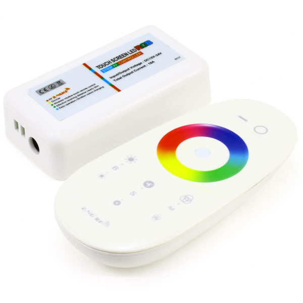 Контроллер RGB OEM 18А 2.4G Touch, RF пульт д/у (18А-2.4G-Touch-W), 100000689