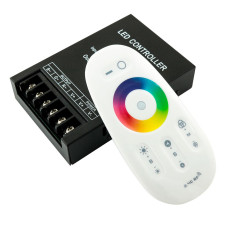 Контроллер RGB OEM 30А 2.4G Touch, RF пульт д/у белый (30А-2.4G-Touch)