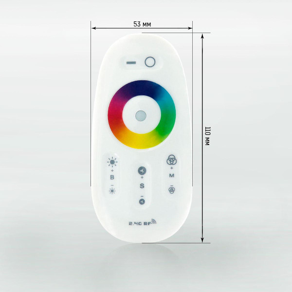 Контролер RGB OEM 30А 2.4G Touch, RF пульт д/к білий (30А-2.4G-Touch) , 100010033