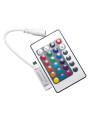 Контроллер RGB OEM 6А 72W DC 12V, ИК пульт д/у (mini 6А-IR-24 кнопки), 100000803