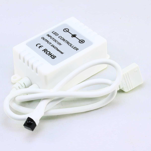 Контроллер RGB OEM 6A 72W DC 12V, ИК пульт д/у (6А-IR-24 кнопки), 100000163