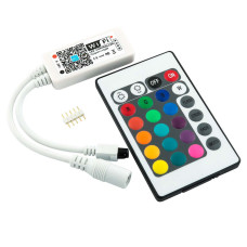 Контроллер RGBW OEM 8А WIFI IR пульт д/у 24 кнопки (8А-WIFI-IR24)
