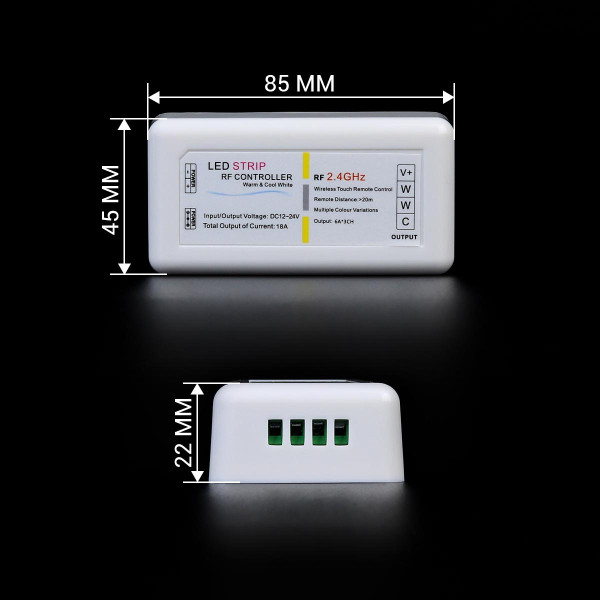 Контроллер CCT OEM 12A 2.4G RF пульт д/у сенсорний (CT-12A-2.4G-Touch), 100023389