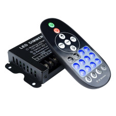 Диммер OEM 30A RF пульт д/у 23 кнопки DC 12-48V (10А 3 канала) черный (D-30A-RF23-B)