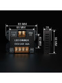 Диммер OEM 30A Touch DC5-24V (15А 2 канал) белый (D-30A-Touch-V2-W), 100025594