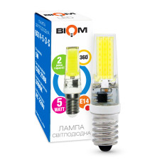 Светодиодная лампа Biom Capsule 5W 450Lm 3000K 220V E14 Clear (BG14-5-3-S)
