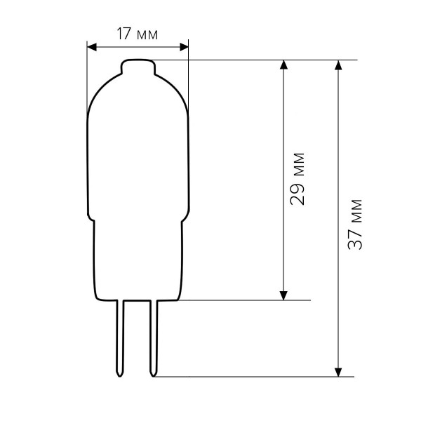 Светодиодная лампа Biom JC 2W 190Lm 3000K AC/DC 12V G4 Frosted (BG4-2-12-3-PC), 100001586