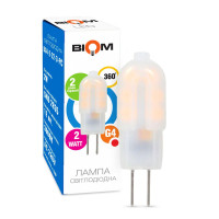 Светодиодная лампа Biom JC 2W 190Lm 3000K 220V G4 Frosted (BG4-2-22-3-PC)