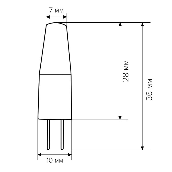 Светодиодная лампа Biom JC 3.5W 330Lm 3000K 220V G4 Clear (BG4-3,5-22-3-S), 100001324
