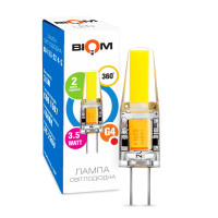 Світлодіодна лампа Biom JC 3.5W 330Lm 4500K 220V G4 Clear (BG4-3,5-22-4-S)