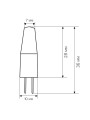 Светодиодная лампа Biom JC 3.5W 330Lm 4500K 220V G4 Clear (BG4-3,5-22-4-S), 100001325