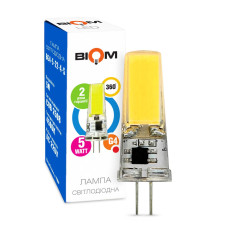 Светодиодная лампа Biom JC 5W 450Lm 4500K 220V G4 Clear (BG4-5-22-4-S)