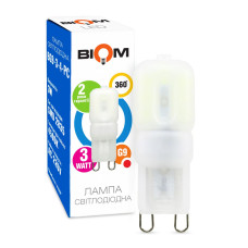Светодиодная лампа Biom JC 3W 240Lm 4500K 220V G9 Frosted (BG9-3-4-PC)