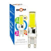 Світлодіодна лампа Biom JC 5W 450Lm 3000K 220V G9 Clear (BG9-5-3-S)