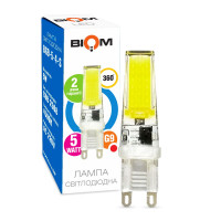 Світлодіодна лампа Biom JC 5W 450Lm 4500K 220V G9 Clear (BG9-5-4-S)