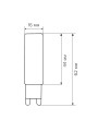 Светодиодная лампа Biom JC 7W 630Lm 3000K 220V G9 Clear (BG9-7-3-Cr), 100001370