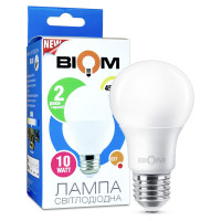 Світлодіодна лампа Biom A60 10W 900Lm 4500K 220V E27 Frosted (BT-510)
