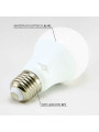 Светодиодная лампа Biom A60 12W 1080Lm 4500K 220V E27 Frosted (BT-512), 100001432