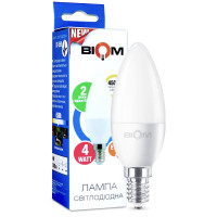Світлодіодна лампа Biom C37 4W 360Lm 4500K 220V E14 Frosted (BT-550)