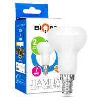 Світлодіодна лампа Biom R50 7W 630Lm 4500K 220V E14 Frosted (BT-554)