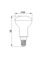 Светодиодная лампа Biom R50 7W 630Lm 4500K 220V E14 Frosted (BT-554), 100012233