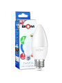 Светодиодная лампа Biom C37 7W 630Lm 4500K 220V E27 Frosted (BT-568), 100001426