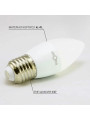 Светодиодная лампа Biom C37 7W 630Lm 4500K 220V E27 Frosted (BT-568), 100001426
