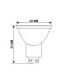 Светодиодная лампа Biom MR16 7W 630Lm 4500K 220V GU10 Frosted (BT-572), 100010034