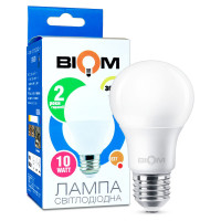 Світлодіодна лампа Biom A60 10W 900Lm 6500K 220V E27 Frosted (BT-610)